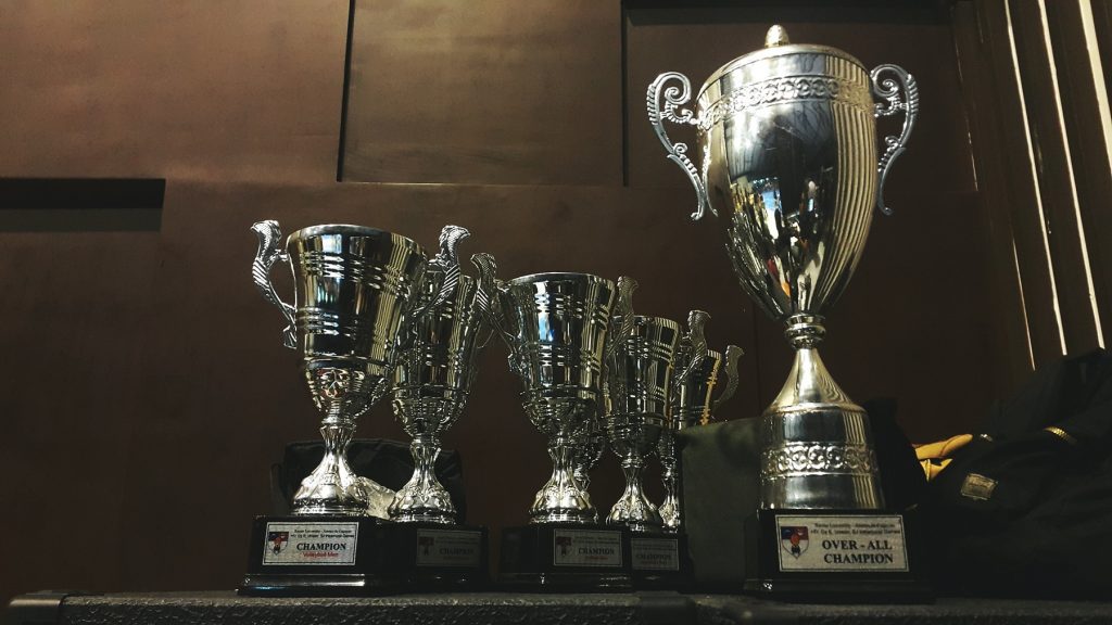 silver trophies